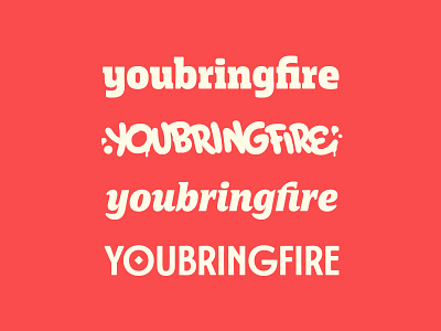 youbringfire logotypes handlettering identity lettering logotype type type design typeface typography