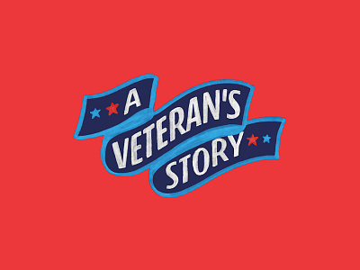 Facebook — A Veteran's Story banner handlettering lettering title title design title treatment type type design typography