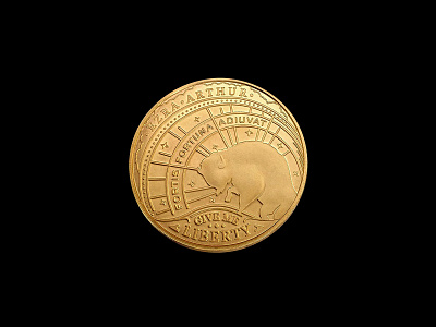 Ezra Arthur Coin challenge coin coin coin design illustration money