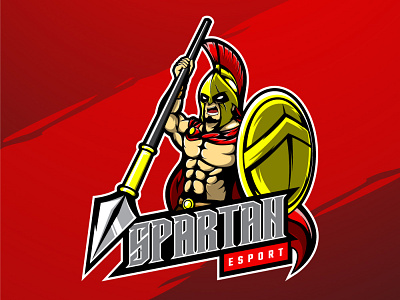 Spartan adobe art character design esports logo graphic design identity illustration illustrator logo vector