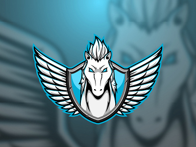 Pegasus adobe character design graphic design illustration illustrator logo mascot mascot design mascot logo pegasus vector