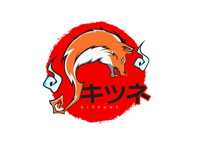 Kitsune adobe character design fox graphic design identity illustration illustrator kitsune logo mascot vector