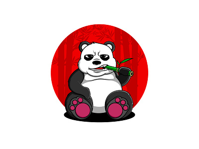 Lazy Panda brand character design illustration illustrator mascot mascot character mascot design mascot logo vector