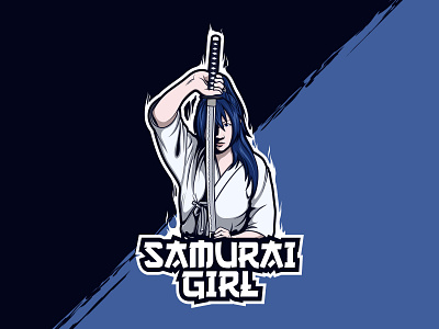 Samurai Girl character design graphic design illustration illustrator mascot mascot character mascot design mascot logo vector