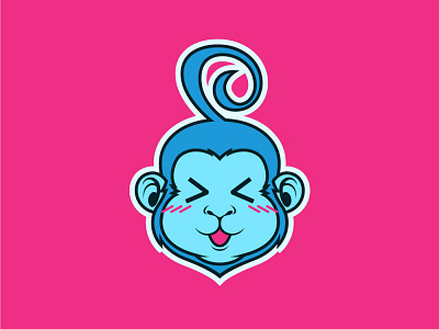 Cute Monkey branding character design graphic design illustration logo vector