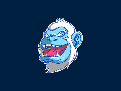 Ice Monkey character design graphic design illustration illustrator logo mascot vector