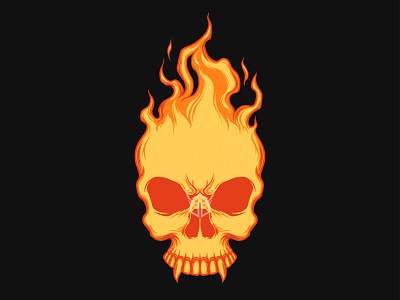 Fire Skul-2 branding character design graphic design illustration illustrator logo mascot vector