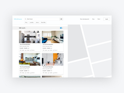 Whichhouse - Search Results ui user experience user interface ux uxui web design