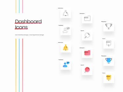Icons for Dashboard