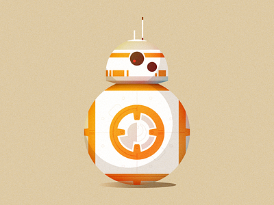 BB-8 bb 8 bb8 character droid illo illustration star wars the force awakens vector