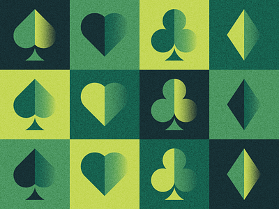 St. Patrick's Day cards flat green icons lucky pattern st. patricks day texture vector