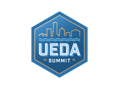 UEDA Summit 2016 badge blue business gold local logo milwaukee non profit organization wisconsin