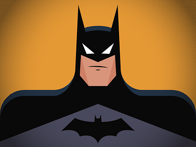 Happy Belated Batman Day batman character comics fanart halftone illustration portrait superhero vector