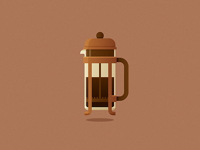 French Press coffee french press gradient icon icons illo illustration vector