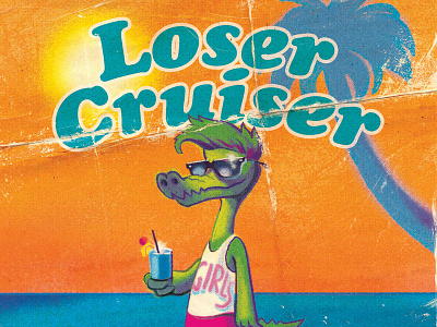 Loser Cruiser 80s art cartoon design illustration