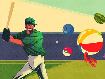 Baseball art baseball design illustration