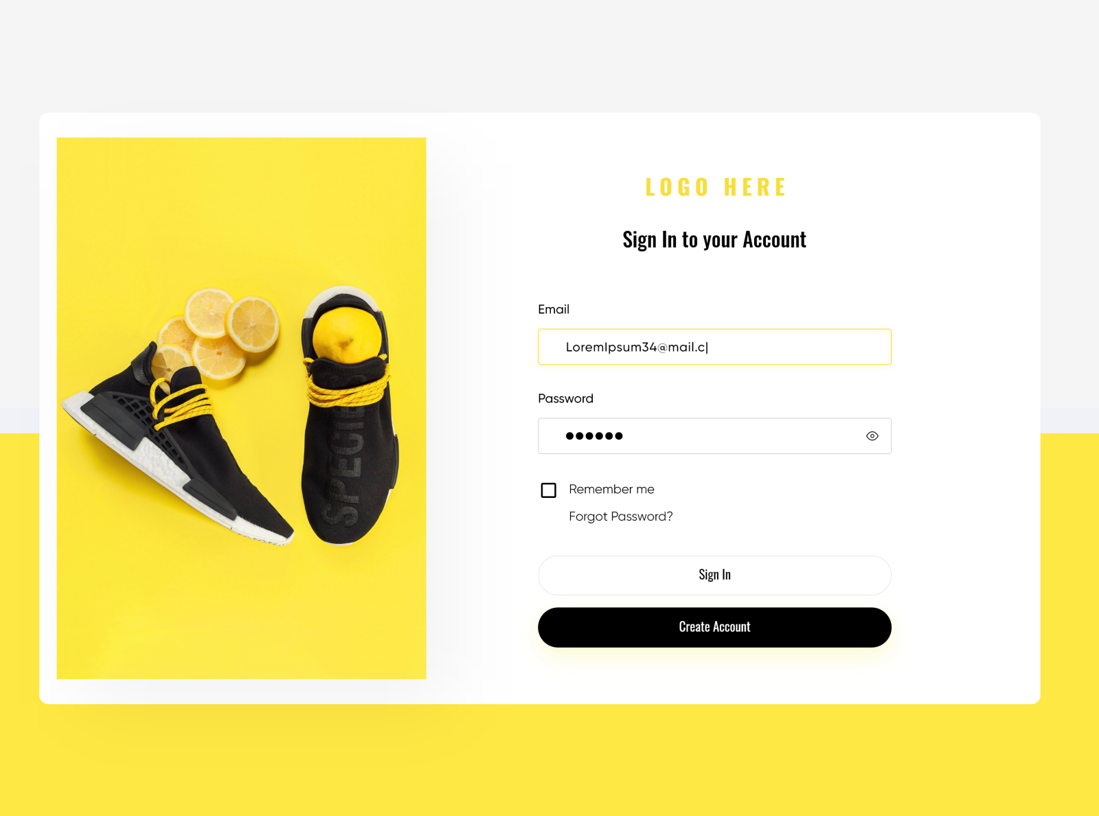 Login Page by Muhammad Wajahat on Dribbble