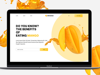 LANDING PAGE design graphic design health landing landing page landing page design mango mockup mockups ui ui ux ui ux design uidesign web design website design