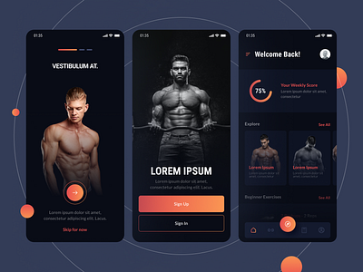 Fitness App UI Design