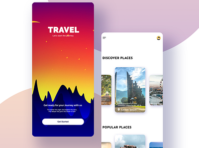 TRAVEL APP DESIGN android app design cover design graphicdesign mockup mockups ui ux ui ux design uidesign userinterface