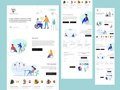 Visibility STEM Africa (VSA) - Landing page