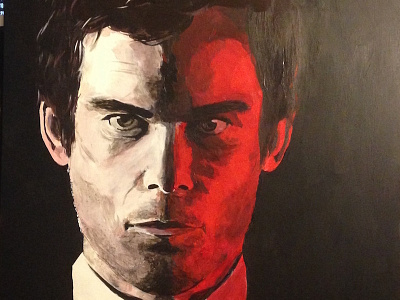 Dark Passenger acrylic dexter michael c hall painting