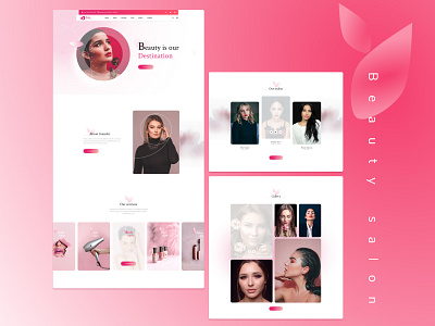 Beauty saloon branding design graphic design typography ui ux vector