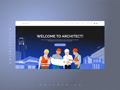 Architect (illustration) design graphic design illustration logo ui vector
