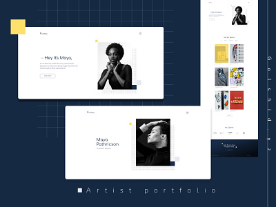 Portfolio - (Artist portfolio) Web design branding design graphic design typography ui vector