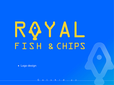 Royal fish & chips - Logo design branding design graphic design logo typography vector