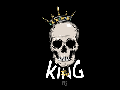 Skull king drawing illustration king procreate skull vector