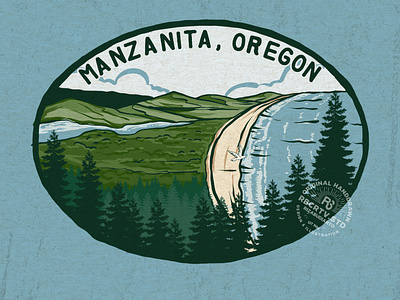 Manzanta Oregon Illustration