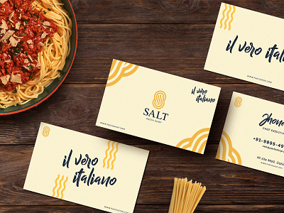 Salt - Pasta Shop branding flat illustration type typography vector