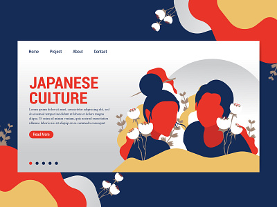 Landing Page Japanese Culture culture japan japanese job landing page page design sakura web