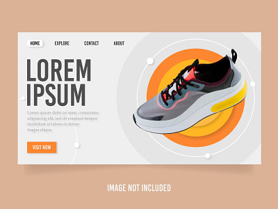 Shoes landing page with minimal design 2020 design landing landingpage minimal modern new page shoes style template white