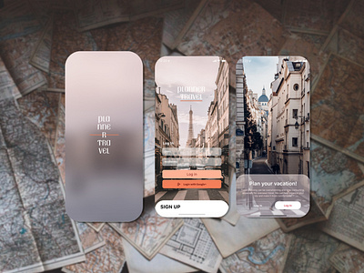 planner travel // app app branding design figma figmadesign minimal ui ux web