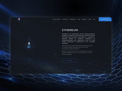 Crypto landing page concept concept flat landing page minimal ui web