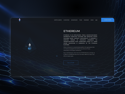Crypto landing page concept