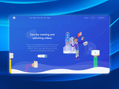 Saas landing page