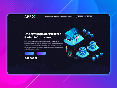 Landing page for crypto product