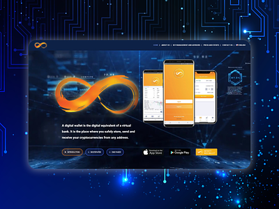 Crypto project landing page branding design flat front end illustration landing page minimal saas landing page ui web web design website