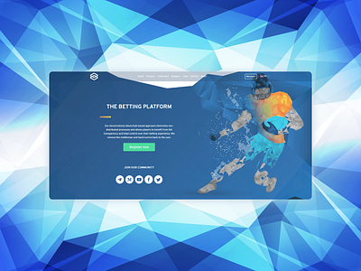 Betting platform landing page