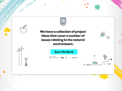 Landing page concept for non-profit organization