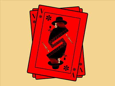 V For Vendetta digital art poker card v vendetta