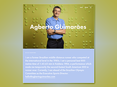Agberto Guimarães | Professional Website | 02 content strategy information architecture information design ui design ux design