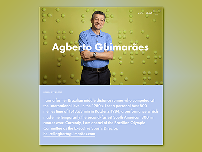 Agberto Guimarães | Professional Website | 02