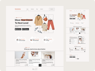 Personalized Fashion Assistant Landing page