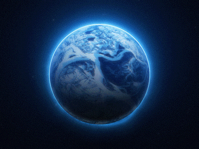 PLANET SWITCH aftereffects animation earth forest galaxy gif nasa nature planet planets water