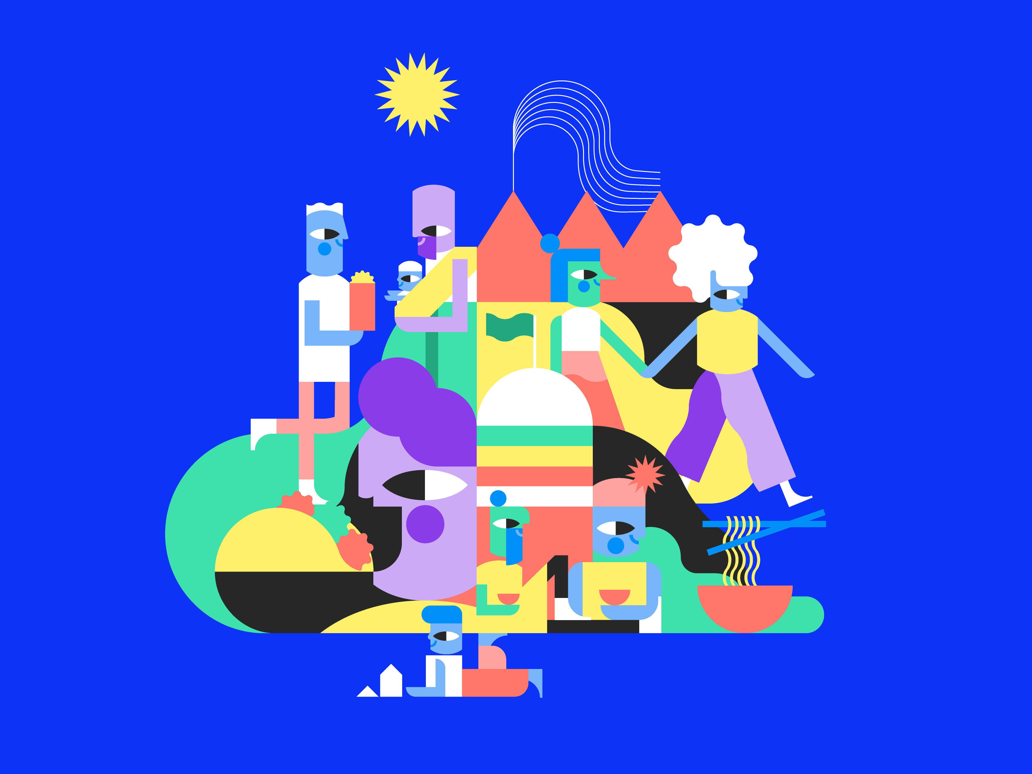 MalmöFestivalen - All together by Rachel Pardo (Shel) on Dribbble