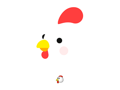 minimalist emoji - 🐔 chat chicken emoji illustration minimalist shape